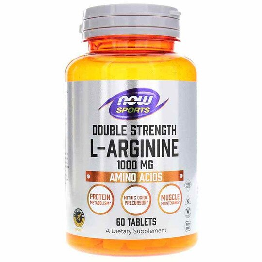 L-Arginine 1000 Mg Double Strength, NOW